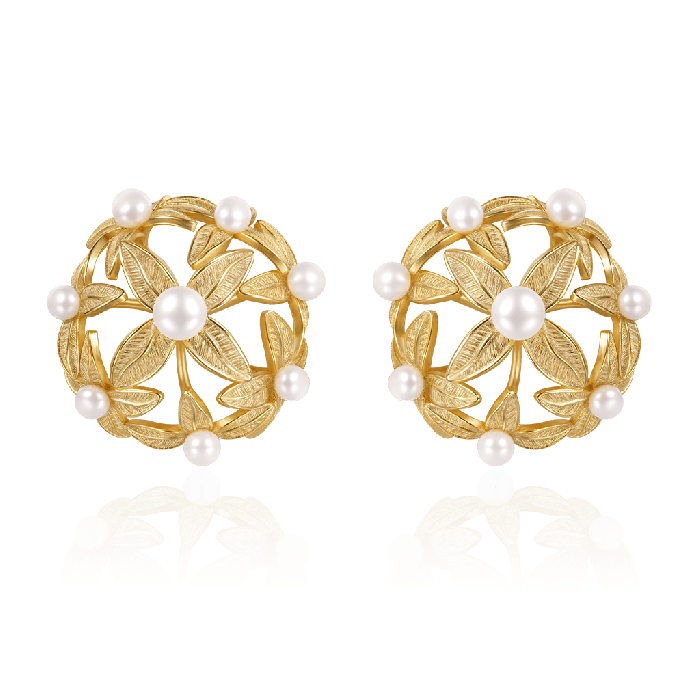 Hydrangeas Stud Earrings