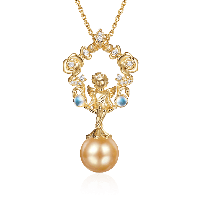 Angel On The Garland Swing Necklace