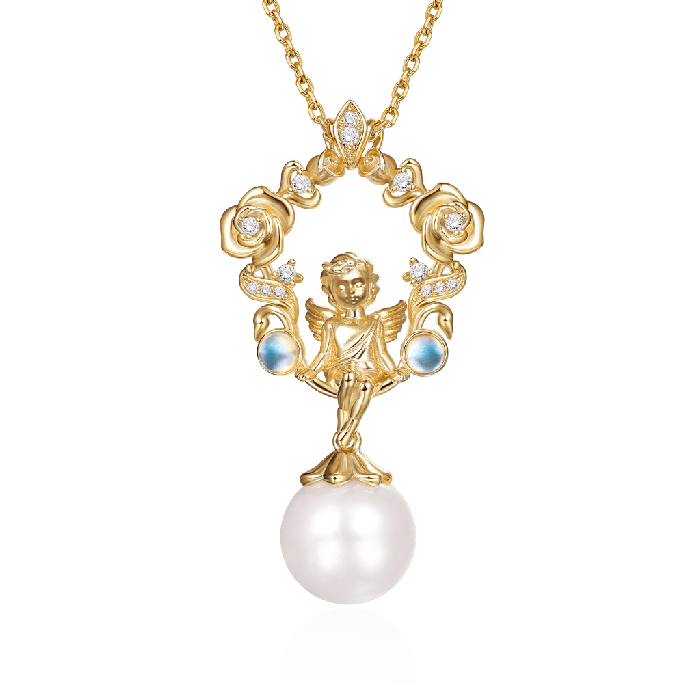 Angel On The Garland Swing Necklace