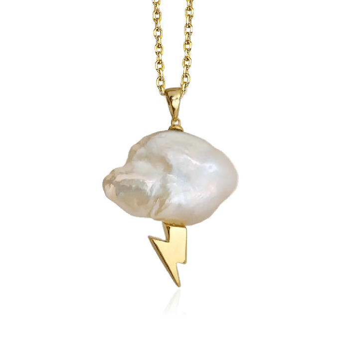 Cloud Freshwater Pearl Pendant Necklace