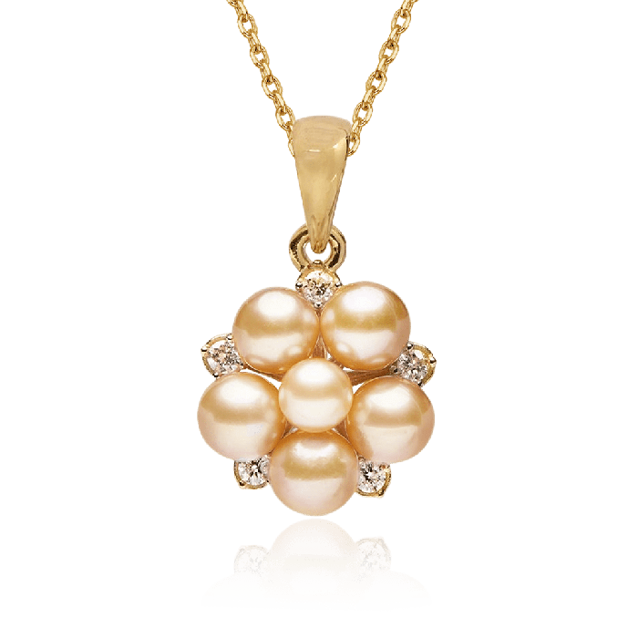 Flower Cluster Pendant Necklace