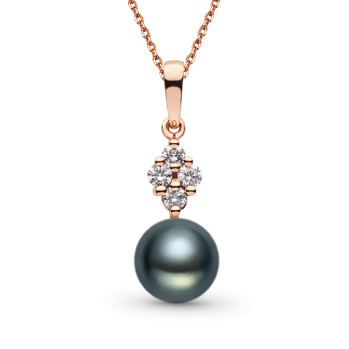 Black Pearl Pendant Necklace
