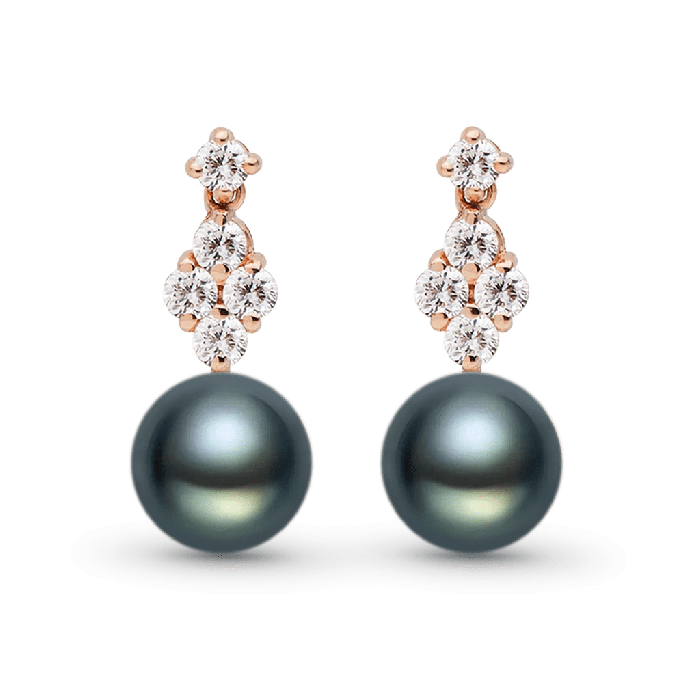Black Pearl Drop Earrings