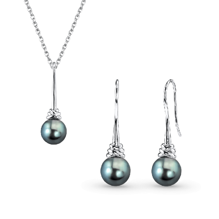 Black Pearl Jewelry Set