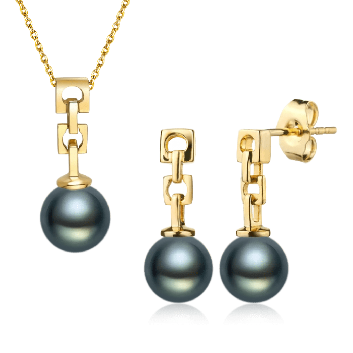 Black Pearl Jewelry Set