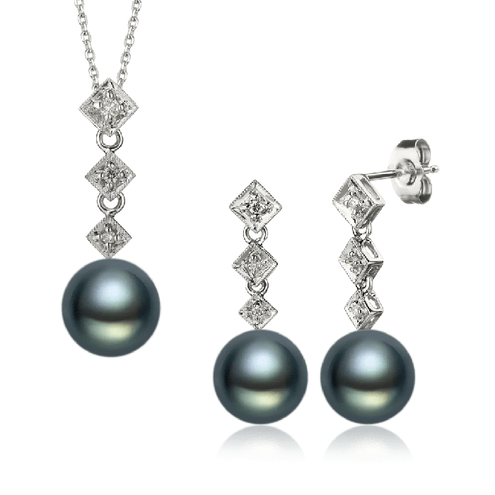 Black Pearl Jewelry Set