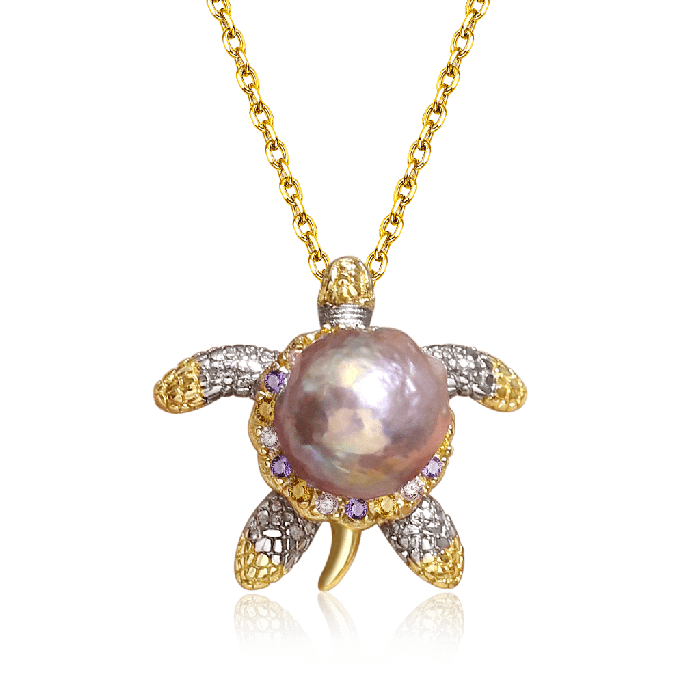 Sea Turtles Pendant Necklace