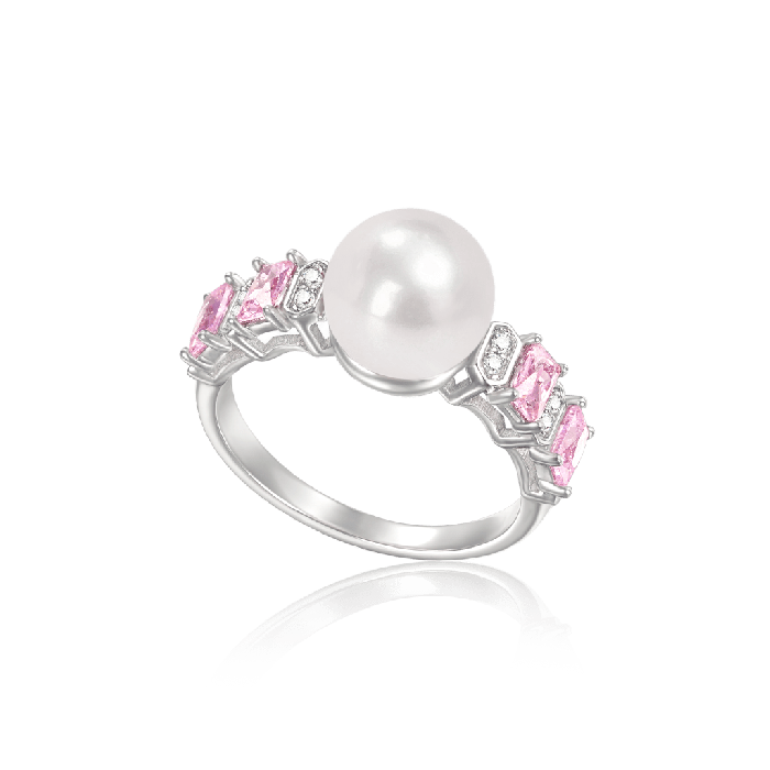 Pearl Engagement Ring