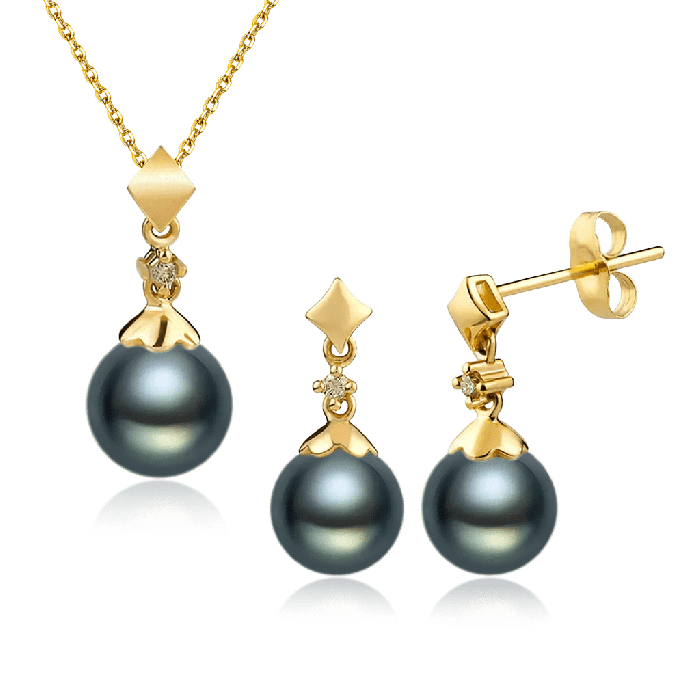 Black Pearl Jewelry Set