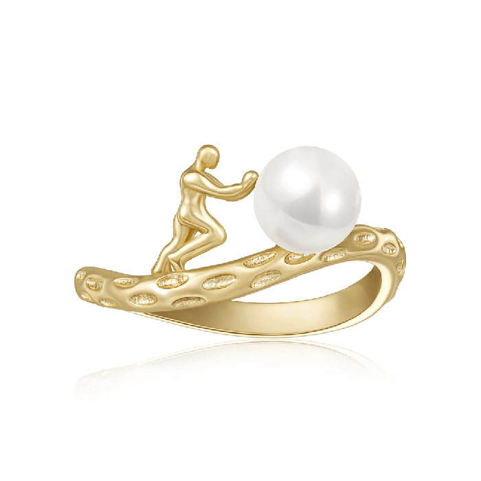 Sisyphus Pearl Ring