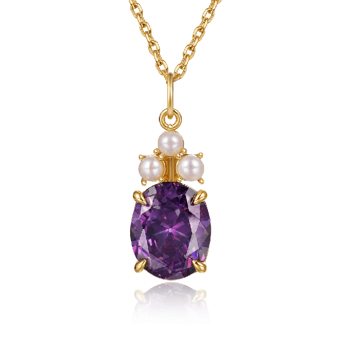 Purple Amethyst Necklace