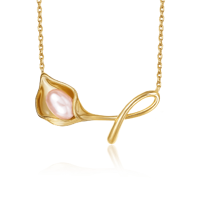 Calla Lily Pendant Necklace