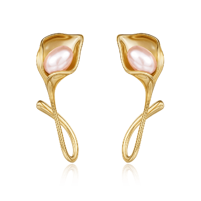Calla Lily Stud Earrings