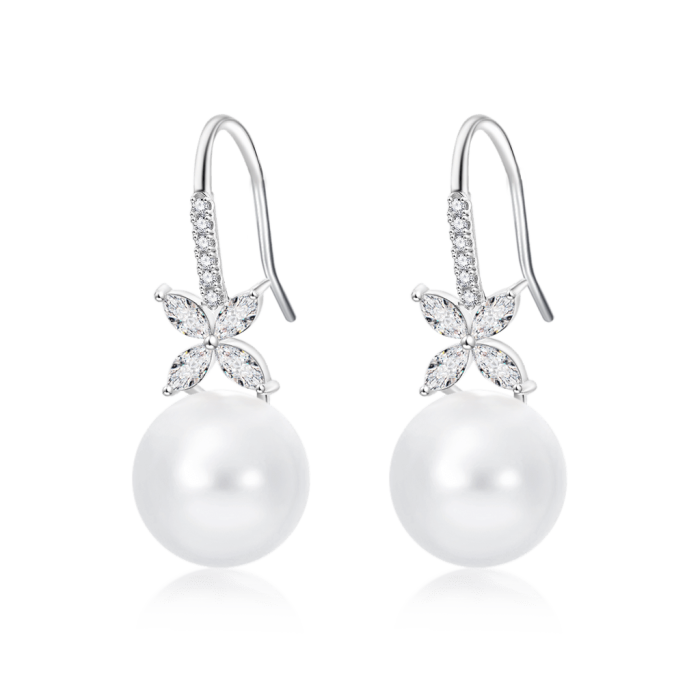 Flower Pearl Earrings