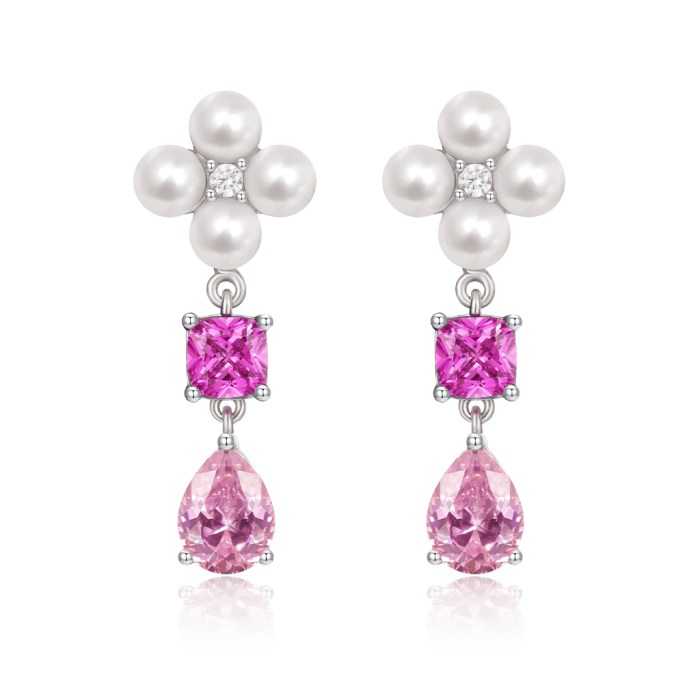 Flower Drop Earrings