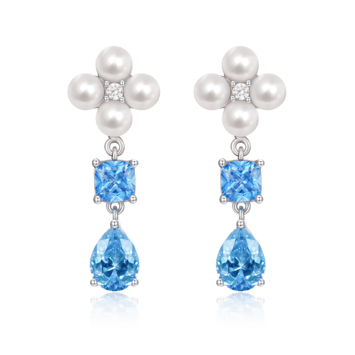 Flower Drop Earrings
