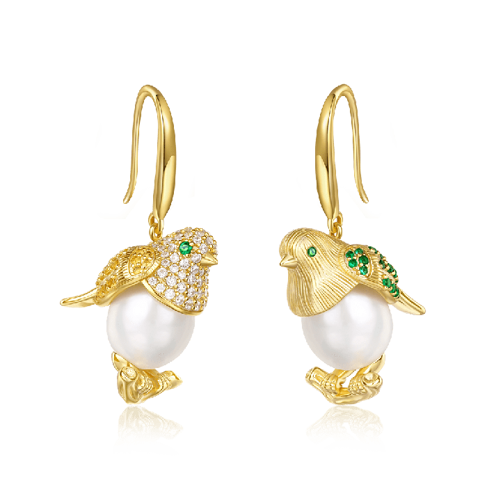 Bird  Drop Earrings