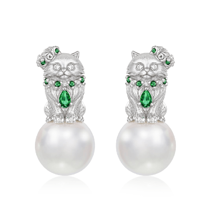 Cat Stud Earrings