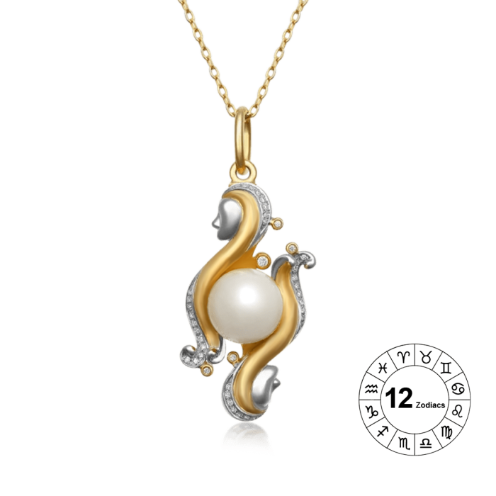 Gemini Zodiac Pendant Necklace