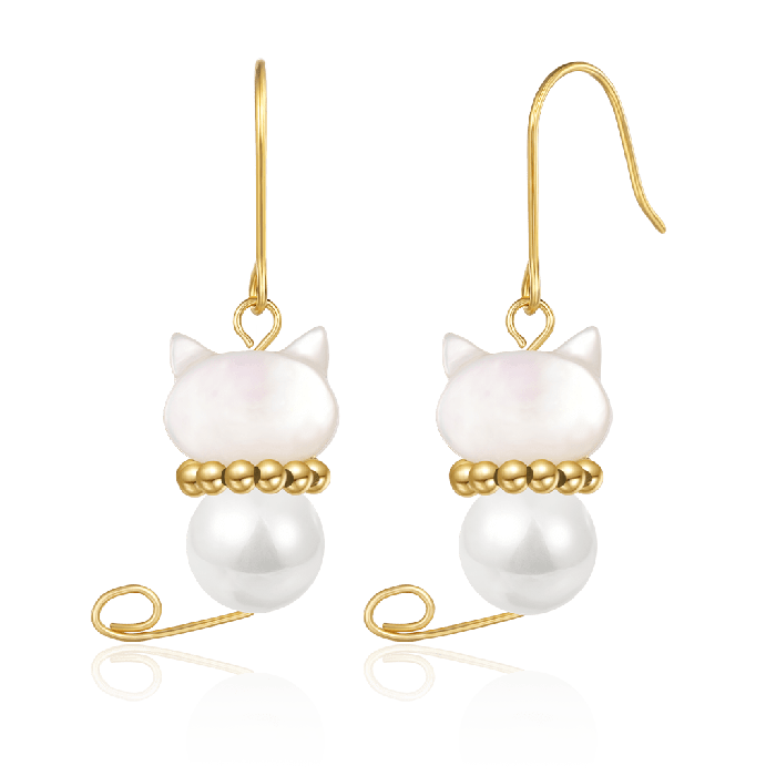 Cat Drop Earrings