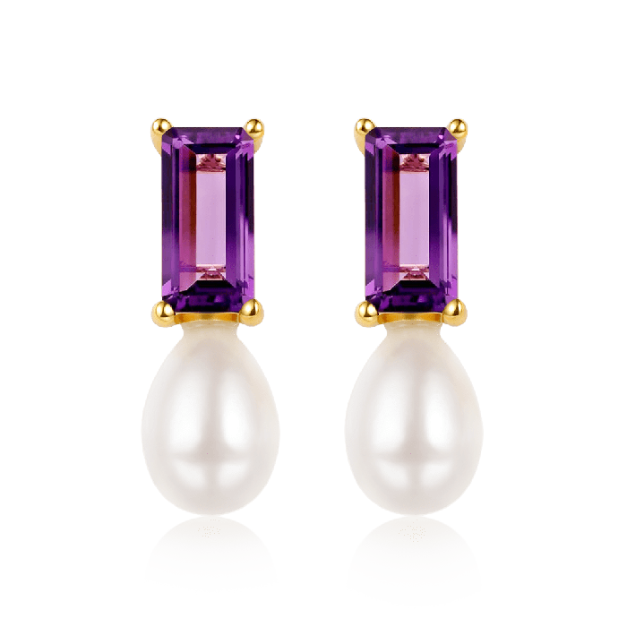 Purple Amethyst Earrings
