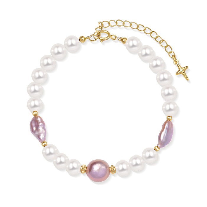 Purple Pearl Bracelet