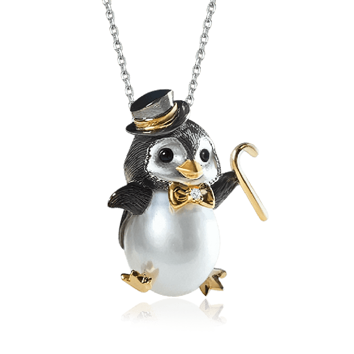 Penguin Freshwater Pearl Necklace