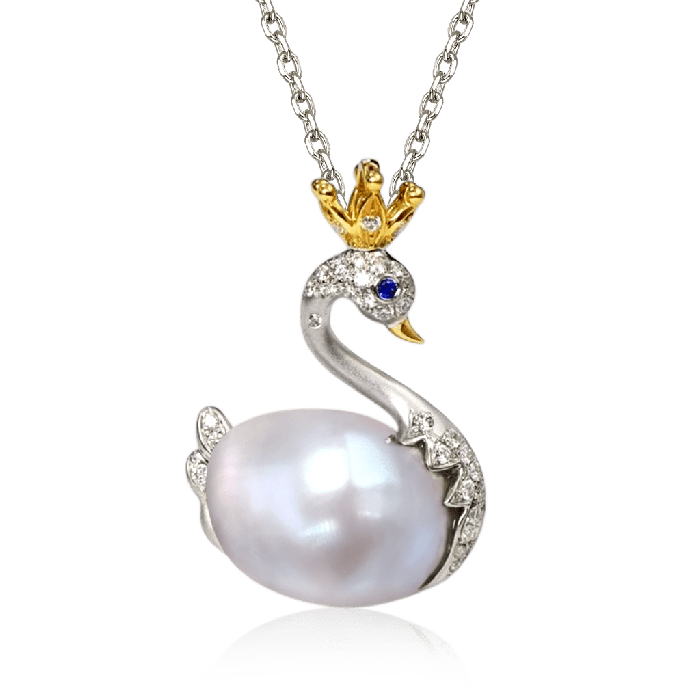 Swan Freshwater Pearl Necklace