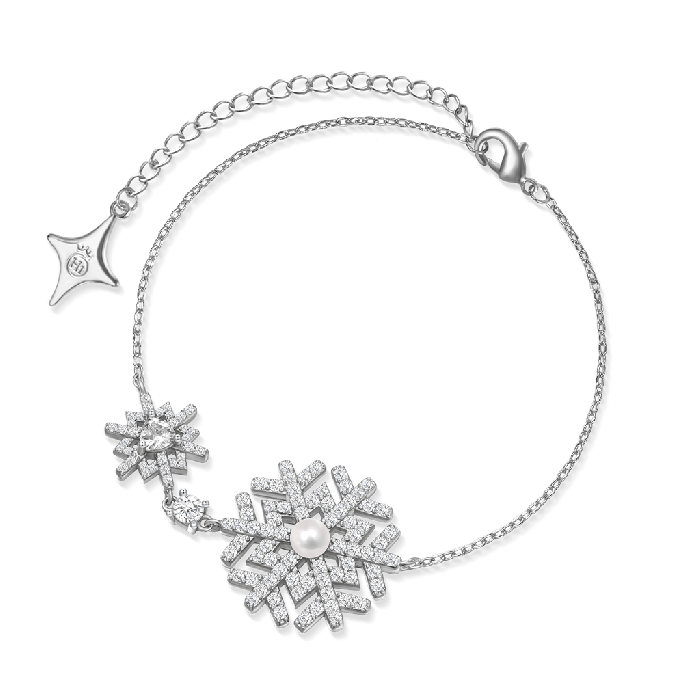 Snowflake Pearl Bracelet