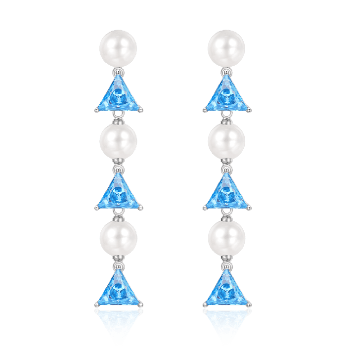 Blue Topaz Earrings
