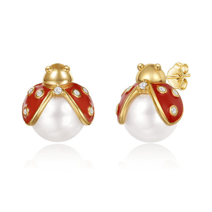 Ladybug Stud Earrings