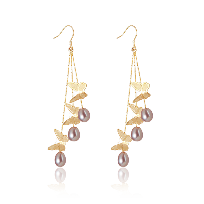 Butterfly Drop Earrings