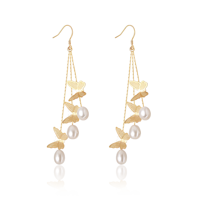 Butterfly Drop Earrings