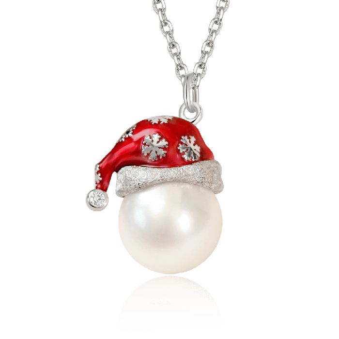 Santa Hat Pendant Necklace