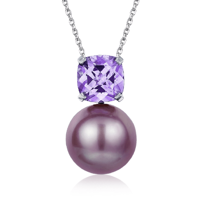 Purple Amethyst Necklace