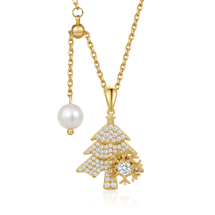 Christmas Tree Pendant Necklace