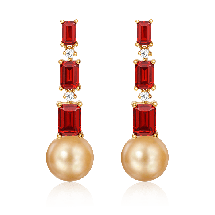Red Garnet Earrings