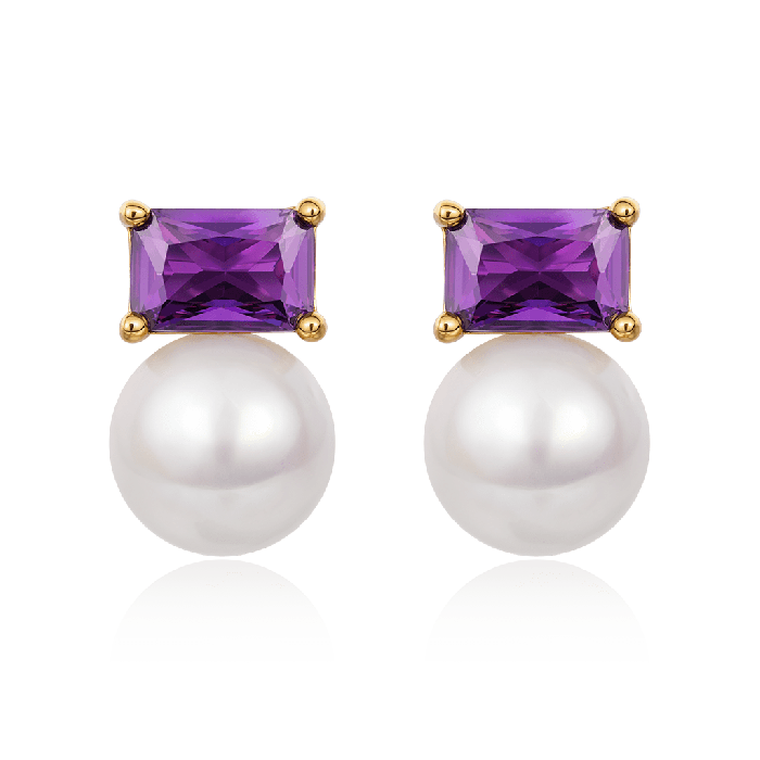 Purple Amethyst Earrings