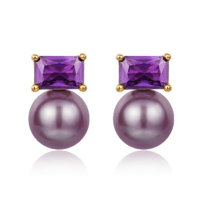Purple Amethyst Earrings