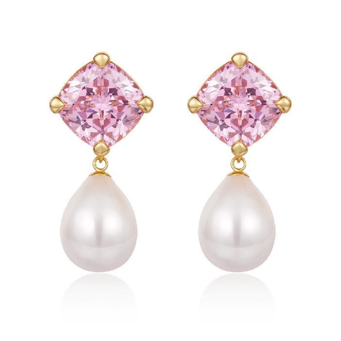Pink Morganite Earrings