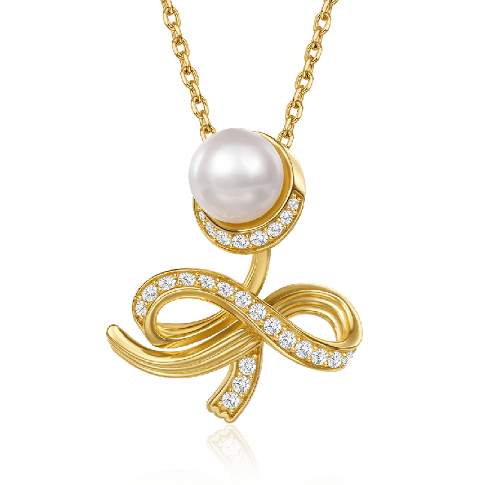 Ribbon Pendant Necklace