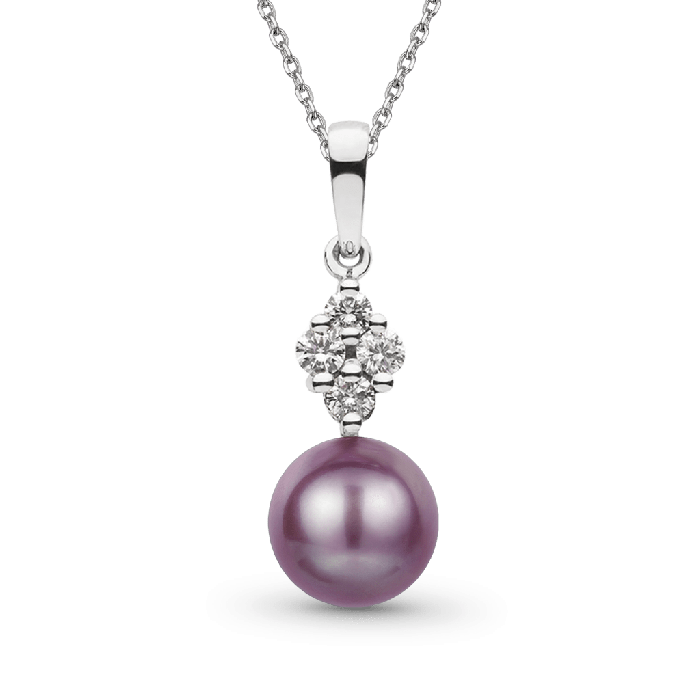 Purple Pearl Necklace