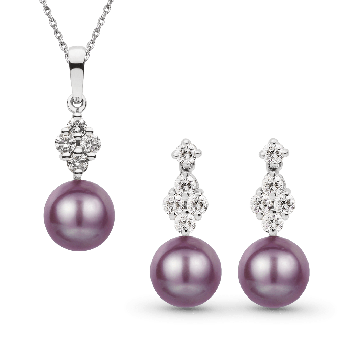 Purple Pearl Jewelry Set