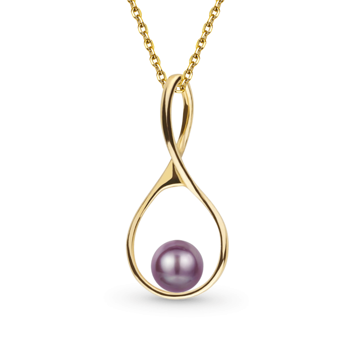 Purple PearlPendant Necklace