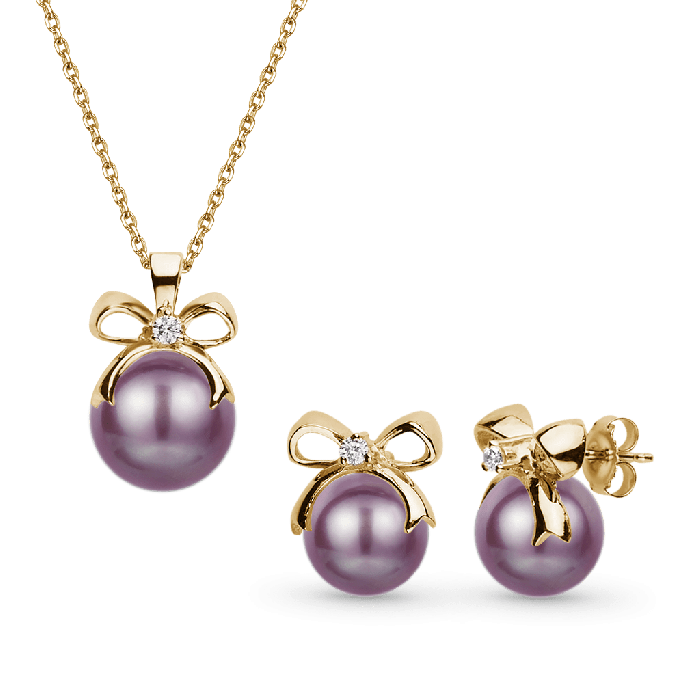 Bow Pearl Jewelry Set