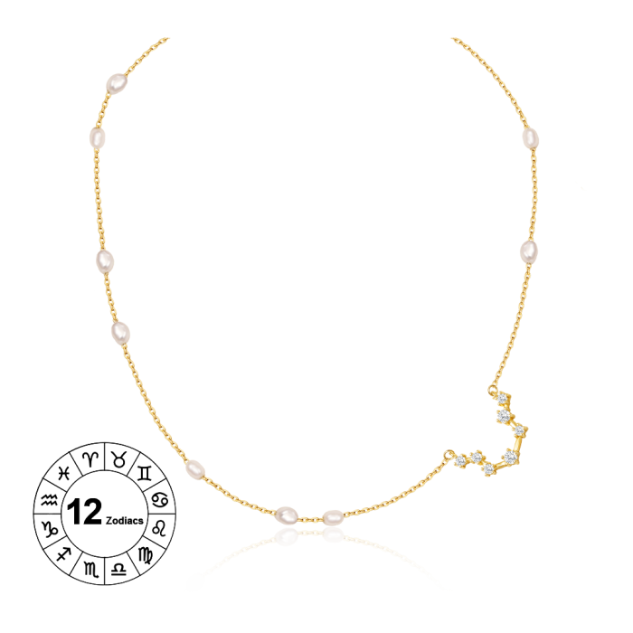 Aquarius Zodiac Necklace