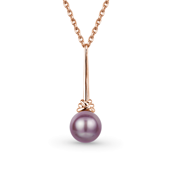 Purple Pearl Necklace