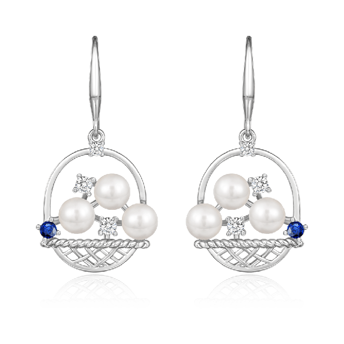 Flower Basket Earrings
