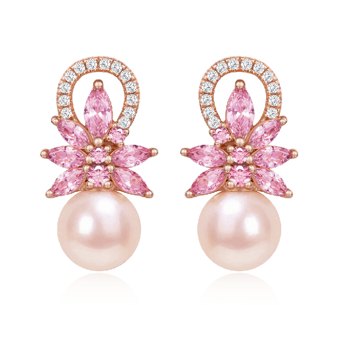 Pink Morganite Earrings