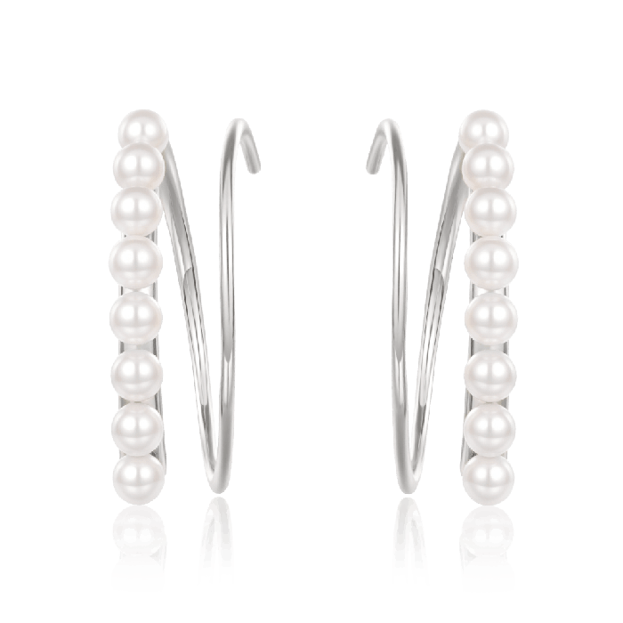 Pearl Hoop Earrings